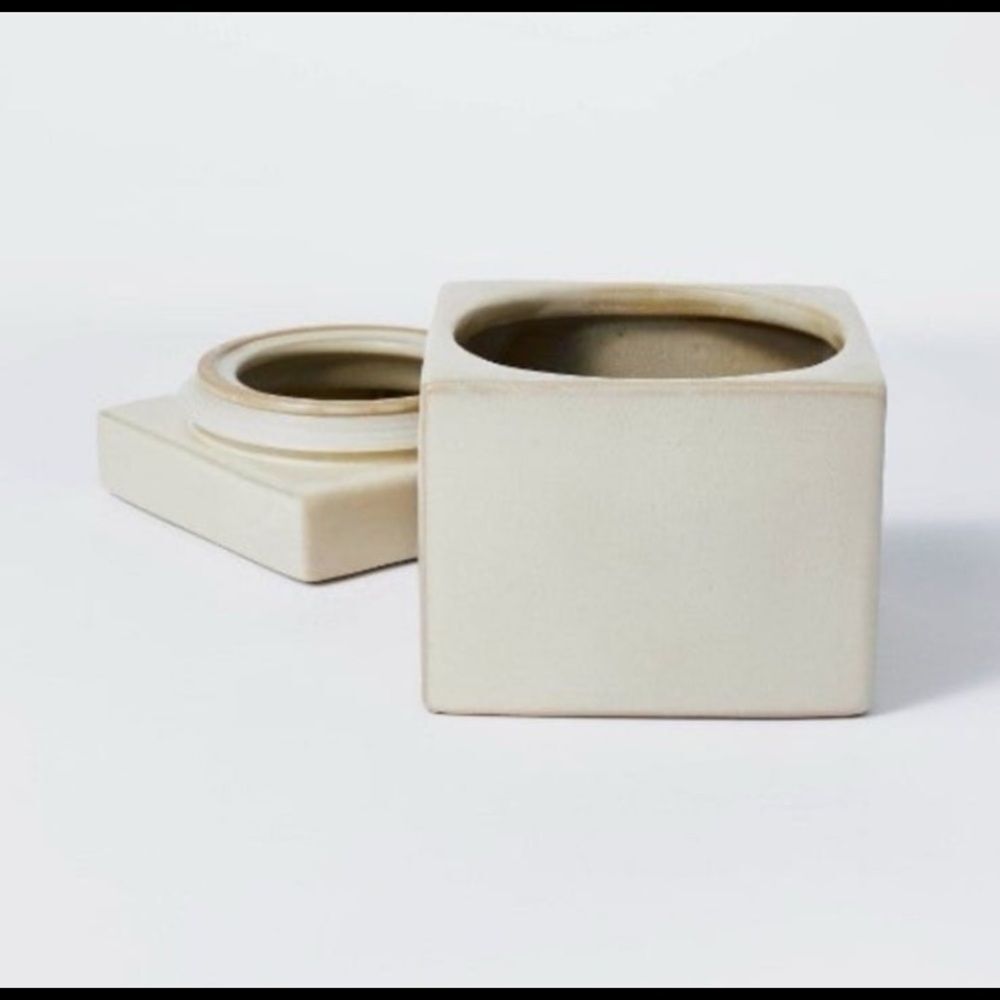 Threshold Studio Mcgee Stoneware Container - Picture 2 of 11